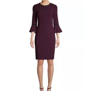 Calvin Klein Scuba Crepe Sheath Dress